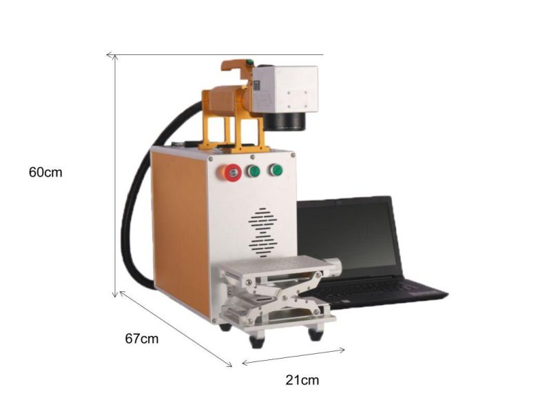 Portable Handheld Fiber Laser Engraver Mini Model Metal Laser Marking Machine From Hispeed Laser