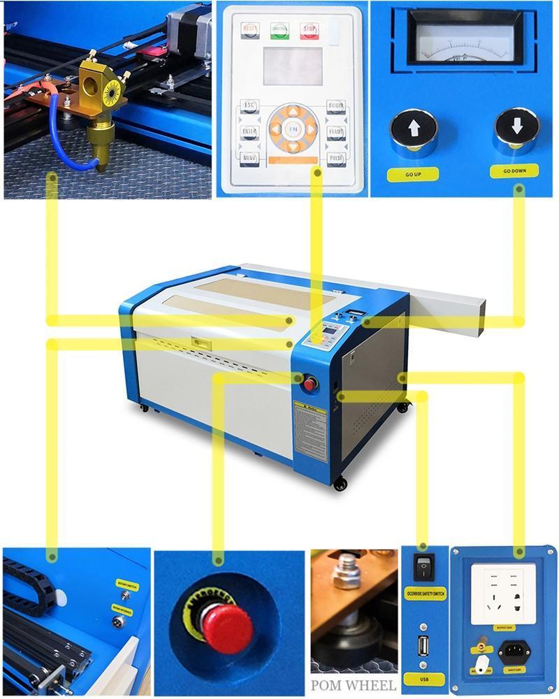 50W 60W 80W 100W CNC Laser Portable Engraving Machine Rubber Stamp 4060