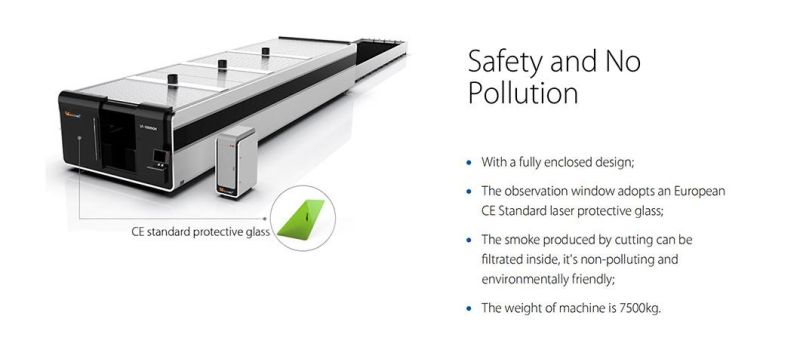 Double Table Fiber Laser Large Size High Power 8kw 12kw 20kw Enclosed Cover Ipg Laser Cutting Machine