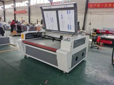 Fabric Cloth Garments Leather Fiberglass CO2 Laser Cutting Machine Flc1610c with Auto Feeding
