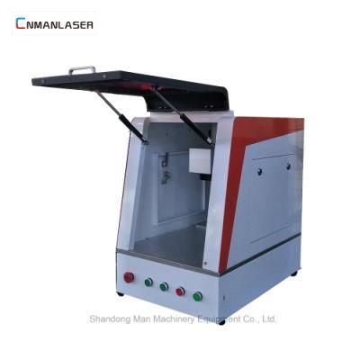 50W Mini Fiber Jewelry Laser Marker with Enclosed Cabinet