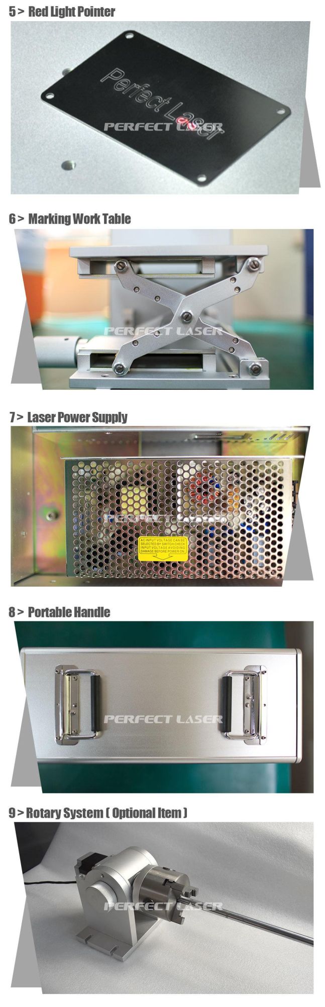 Metal /Stainless Steel/Aluminum/Silver Fiber Laser Marking Machine