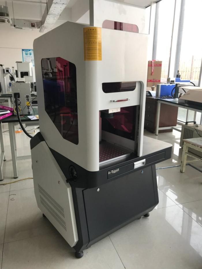 Desktop Enclosed Cover 30W 50W Fiber Laser Marking Machine