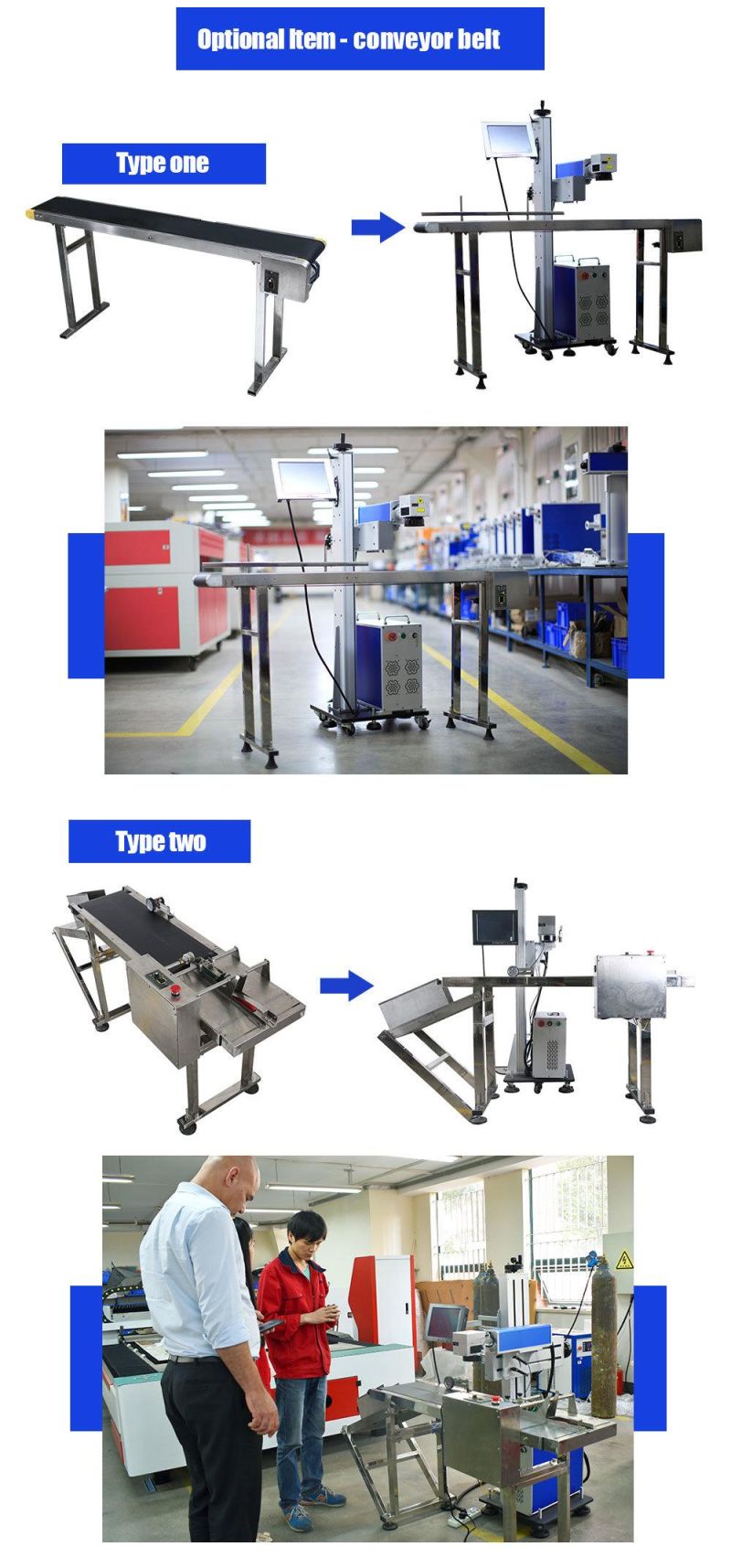 Lifting Type Fiber Laser Marking Machine for Tea Tin Bottles