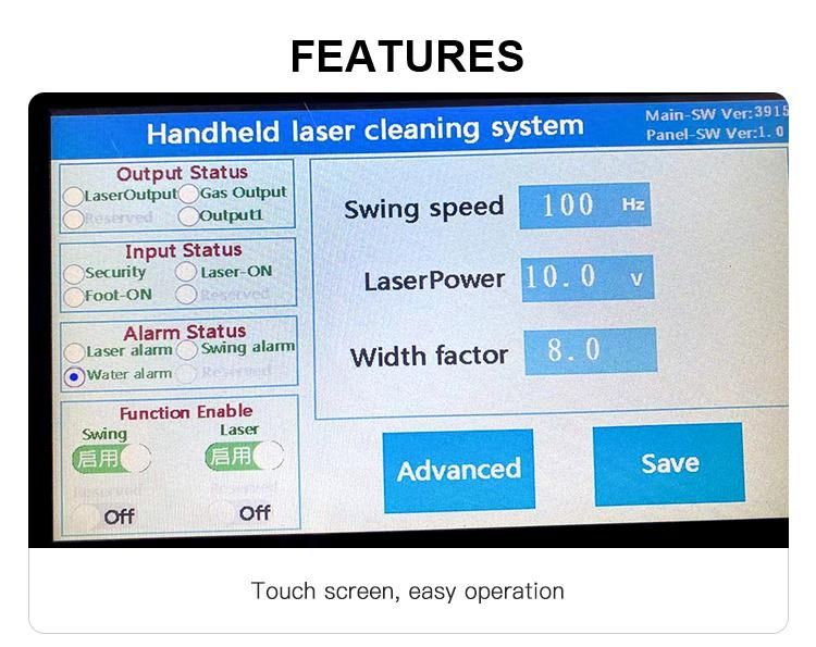 Laser Cleaning Machine 1000W Cleaning Machine Metal Surface Rust Removal Machine for Sale