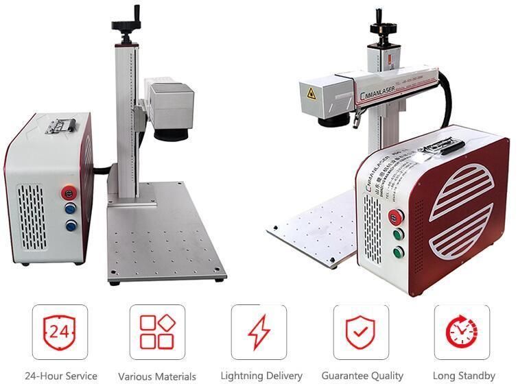 30W Metal Label Name Plate Mini Fiber Laser Marking Machine