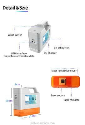 2022 New Handheld Laser Coding Machine for Box Glass Plastic Bottle Laser Portable