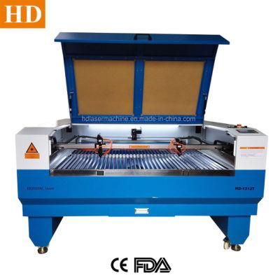 Dual Head 100W 130W Laser Cutting Machine for Wood Acrylics Plastic