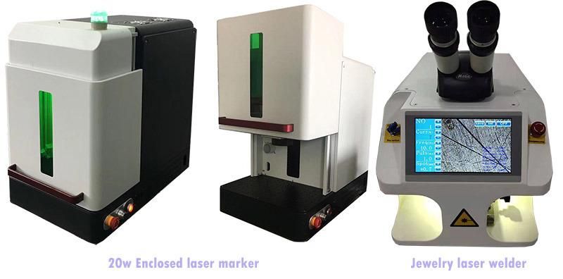 20W Fiber Laser Marking Machine Closed Cabinet Enclosed 20W 30W 50W