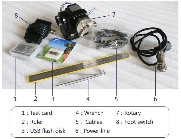 China Raycus Mopa Fiber Laser Marking Machine with 20W