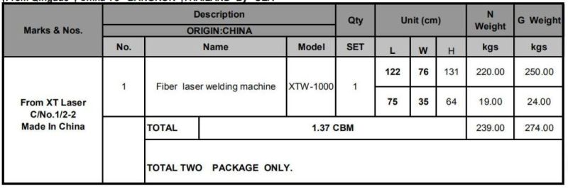 1000W/1500W/2000W Fiber Laser Welder Handheld