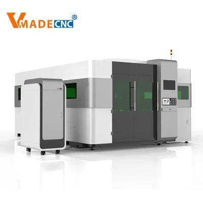 Fully Enclosed Switched Fiber Laser Cutting Machine with High Precision Raytools Cutting Head