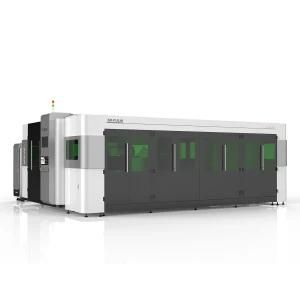 3000W CNC Hot Sale Pipe Plate Whole Cover Exchange Platform Metal Fiber Laser Cutter for Carbon/Aluminum/Stainless/Brass 3015gr