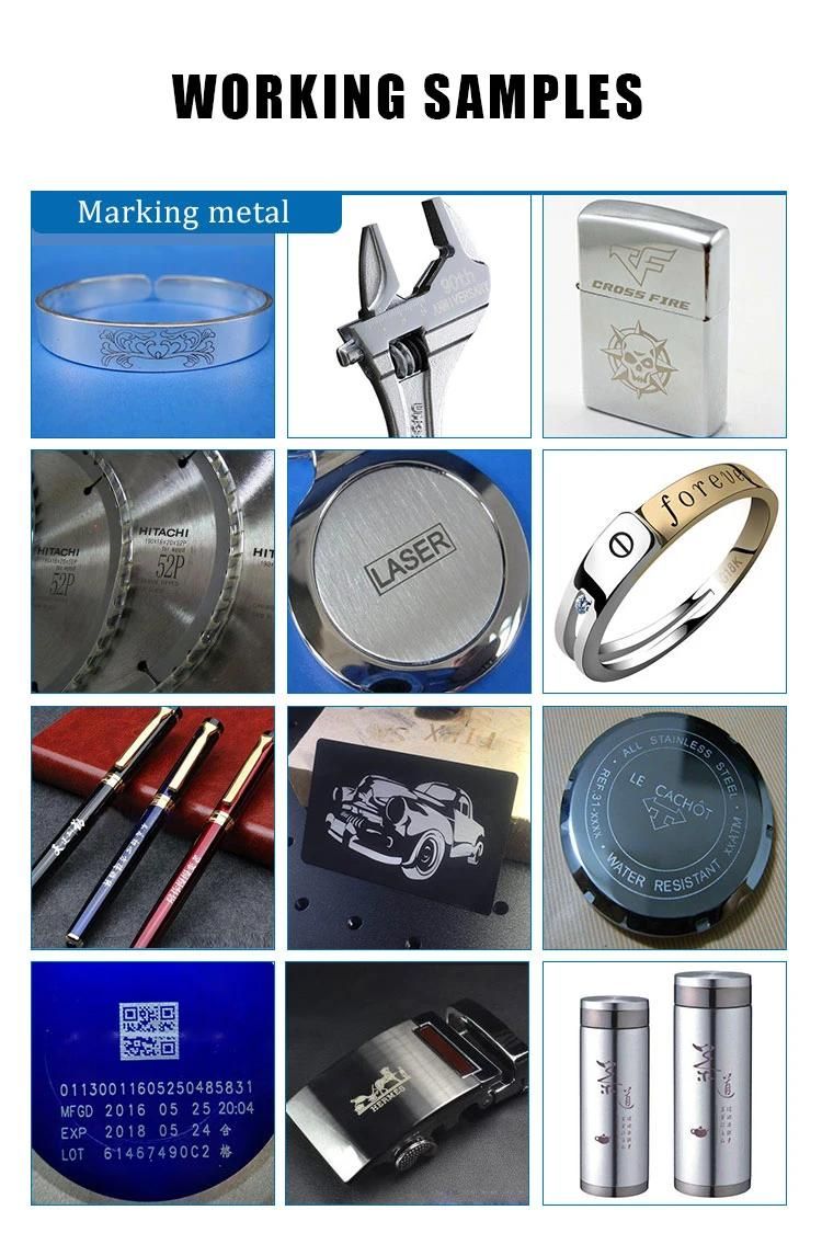 20W 30W 50W 100W Raycus Portable Fiber Laser Marking Machine for Metal Plastic Stainless Steel Jewelry