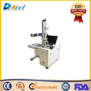 Verticle Rotary Device Fiber Laser Marking Machine Marking on Glass Vase
