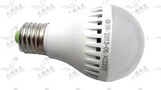 Laser Marking Machine with Rotary Platform to Marking LED Lamp