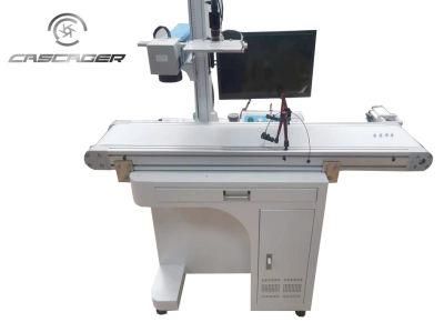 Visual Auto Positioninig Flying Fiber Laser Marking Machine 50W