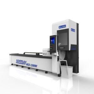 Metal Tube Pipe Fiber Laser Cutter 1000W/2000W for Stainless Steel Iron Steel Aluminum Cutting