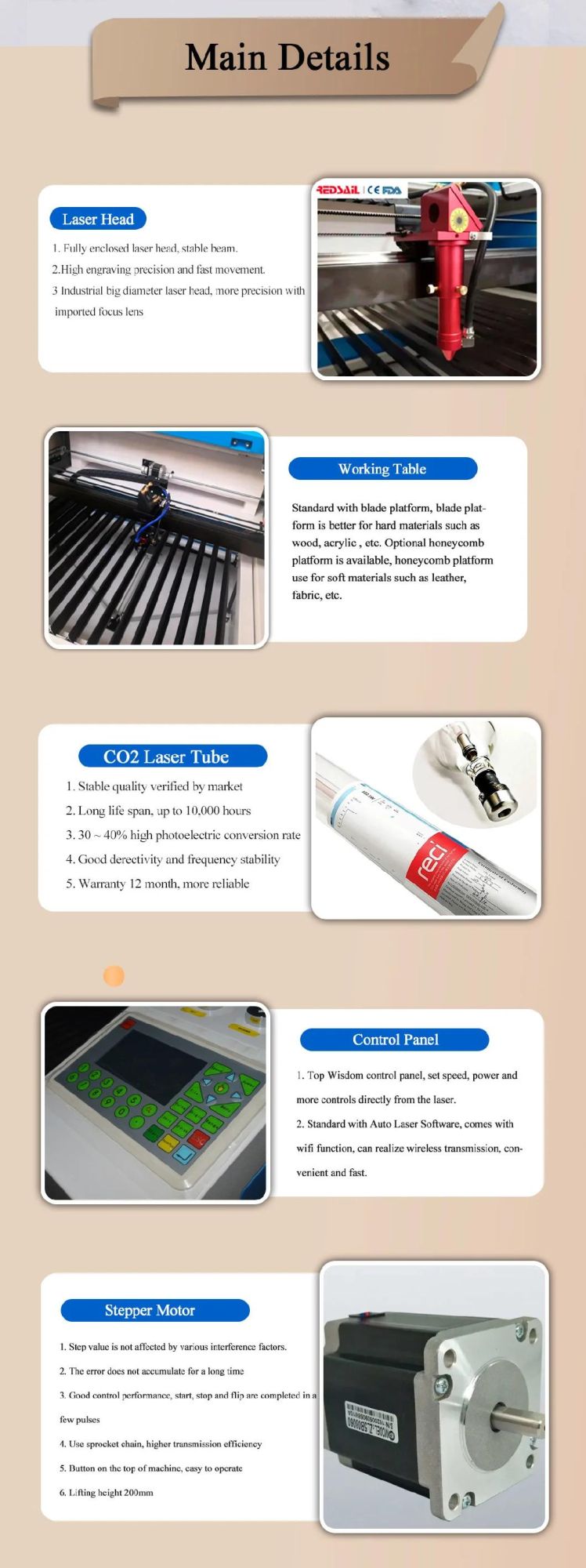 CO2 Laser Machine Plywood MDF Wood Laser Cutter 1390 CNC Cutting Engraving Machine with 80W 100W Price