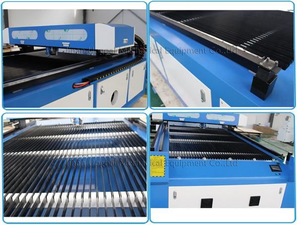 4*8 Feet Stainless Steel Wood Acrylic CO2 Laser Cutting Machine with Live Focusing System