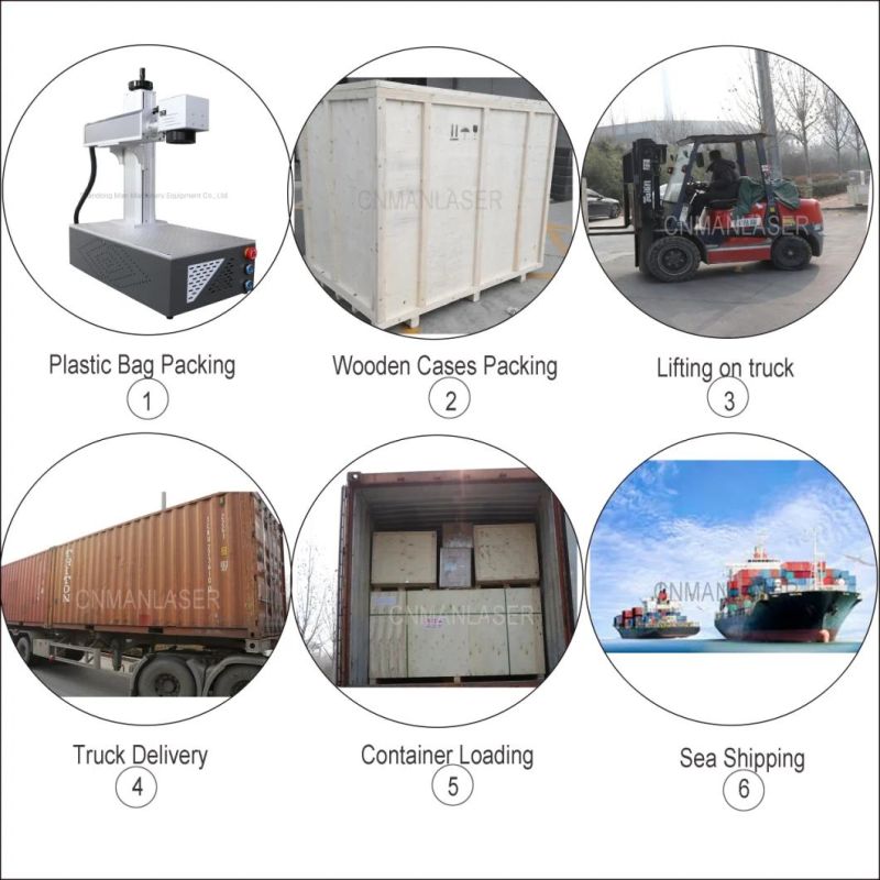 30W Portable Fiber Laser Marking Machine for an Electric Toothbrush
