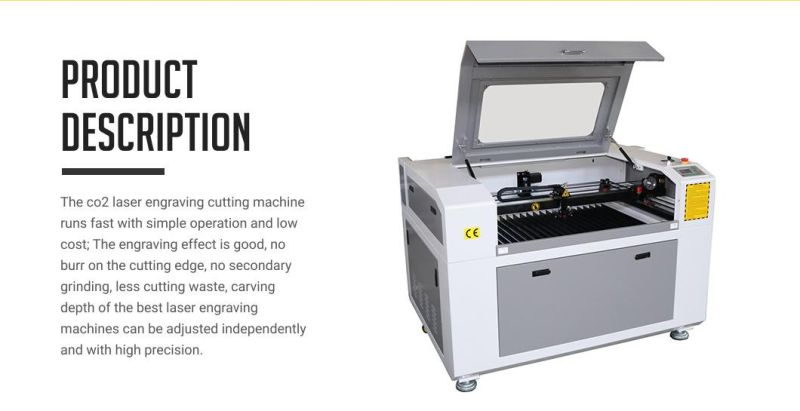 Wood MDF Leather Acrylic 60W Laser Engraving Machine Price 6090