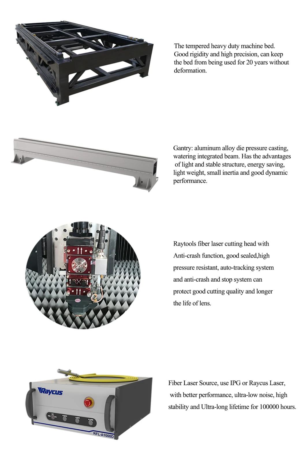 1000W Fiber Laser Cutting Machine for Metal Plate