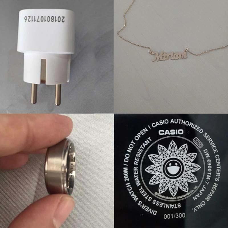 Necklace Ring Fiber Laser Marking Engraving Machine for Metal Jewellery