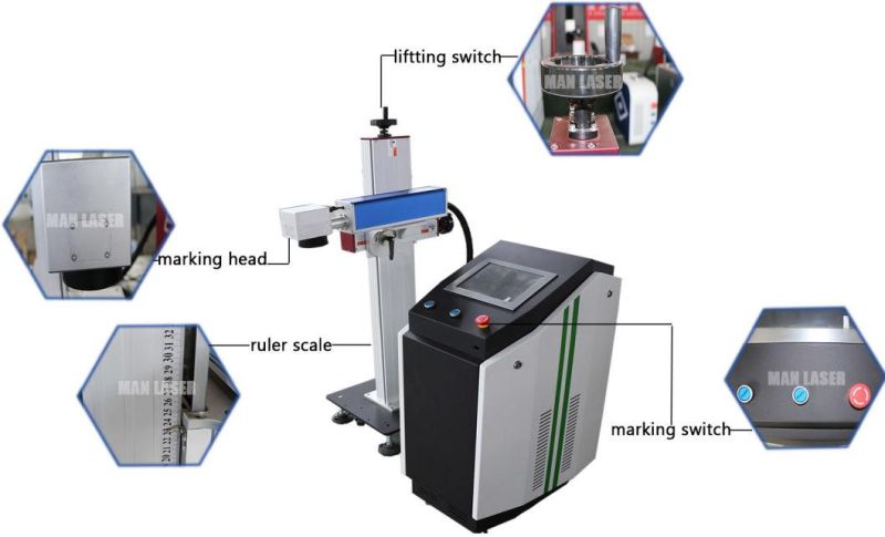 Flying CO2 Soft-Drink Printing Laser Marking Machine