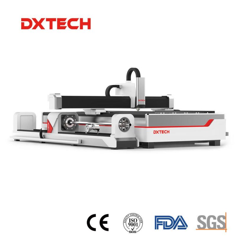 Combined Functioin of CNC Fiber Laser Cutting Machine for Dual-Use Plate Tube Pipe Use Fiber Laser Cutter Engraver Machine for Aerospace Industry