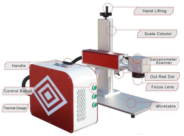 Mobile Watch Phones 20W Mini Laser Marking Machine Price