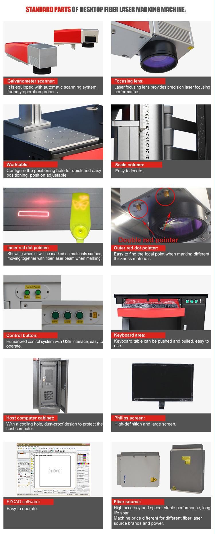 Safety 30W Galvo Scanner Semi Closed Fiber Laser Marker