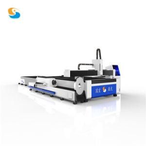 Metal Laser Cutter 4000mm*1500mm CNC Exchange Worktable Fiber Laser Cutting Machine for Metal Plate and Tube Cutting
