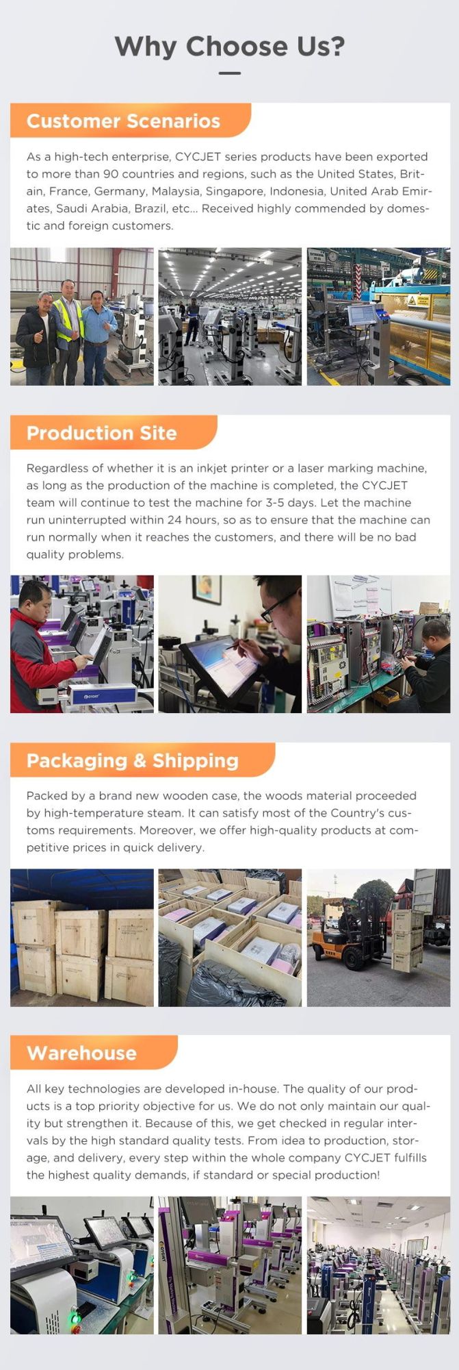 Cycjet High-Speed Fiber Fly Laser Marking Machine for PVC/PE/PPR Pipe
