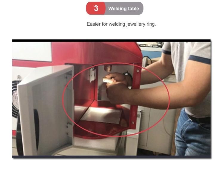 100W 200W Desktop Jewelry Spot Laser Welding Machine