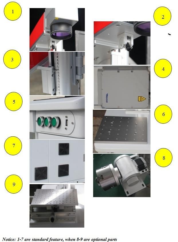 20W 30W Logo Desktop Laser Metal Marker Machine High Quality