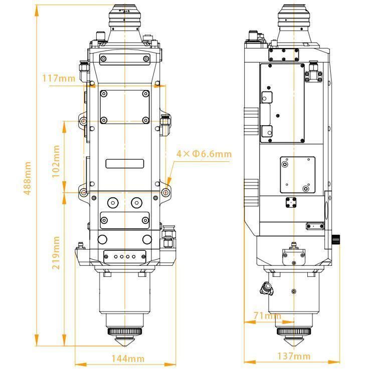LC608 6kw Ospri Laser Cutting Head for Laser Cutting Machine