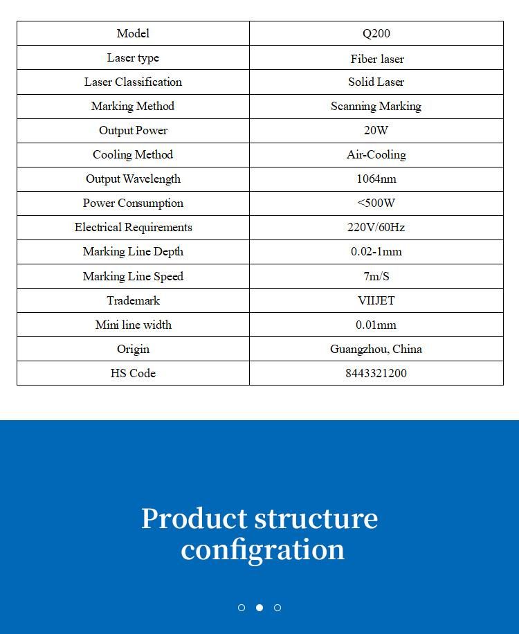 Laser Coding Marking Machine Equipment for Product Day/Date Printing; Food