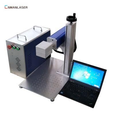20W Mini Fiber Laser Making Machine for Keychain Memory Card