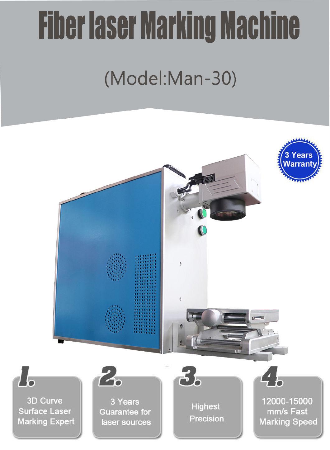 30W Cheap Marking Fiber Laser Equipment Metal The Cabinet