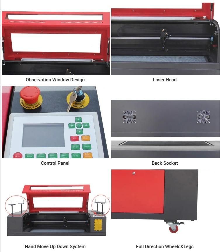 Hand Lifting Stone Marble Granite 1060 CO2 Laser Engraver Engraving Machine