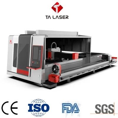 Closed Type CNC Router Sheet Metal and Pipe Cutting Fiber/CO2 Laser Cutting Machine Laser Metal Cutting Machine