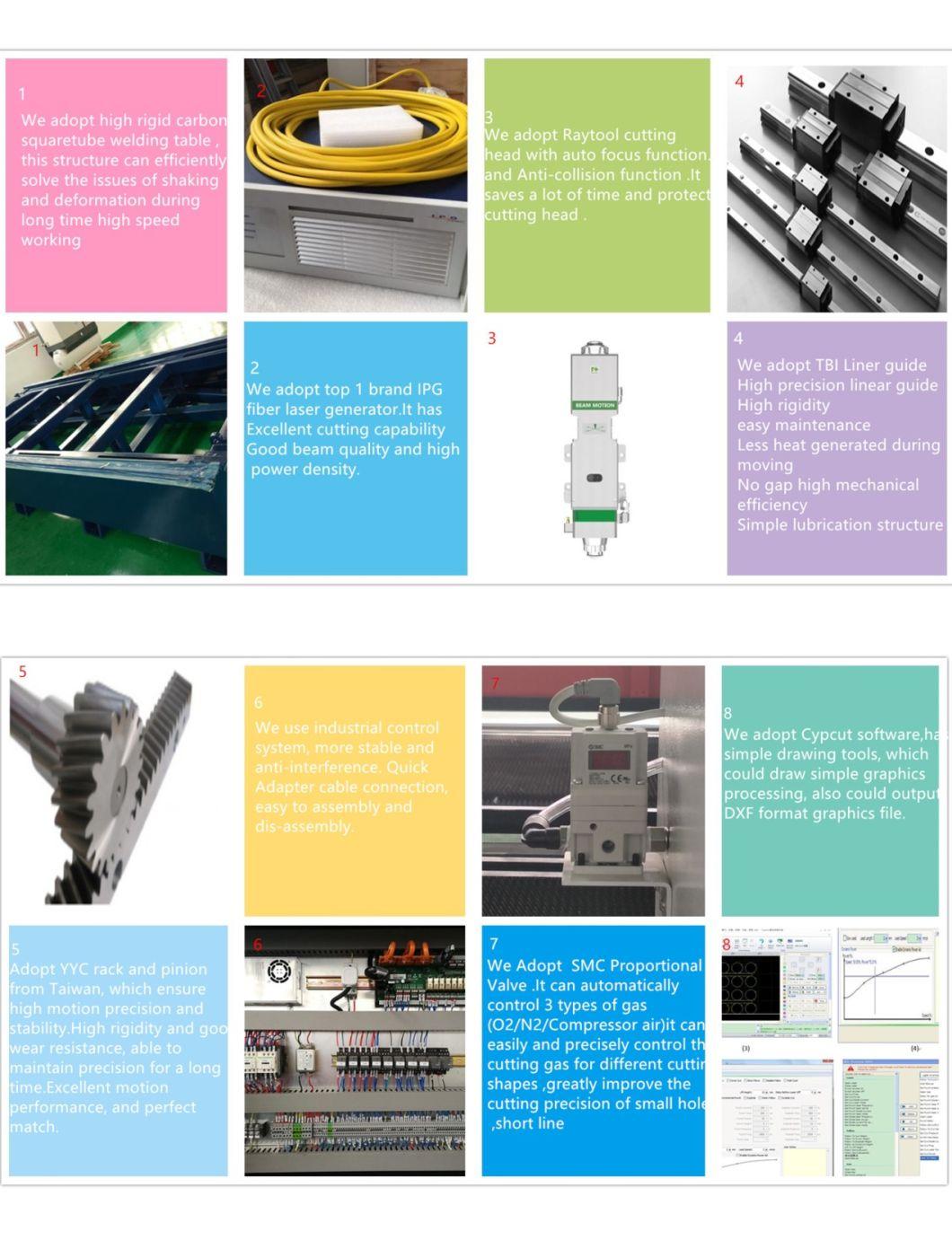 CNC Stainless Steel Fiber Laser Cutter with Low Price