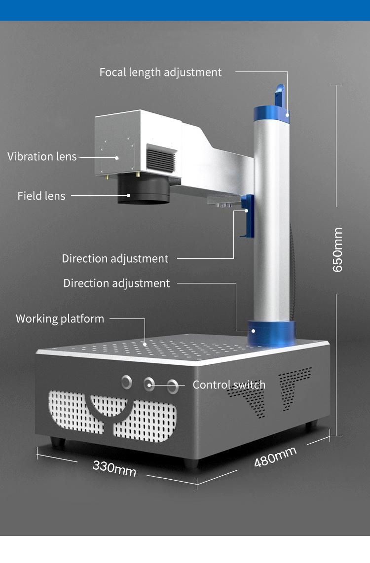 Low Cost Mini Laser Printer Machine for Logo/Code Marking; Gift/Decoration