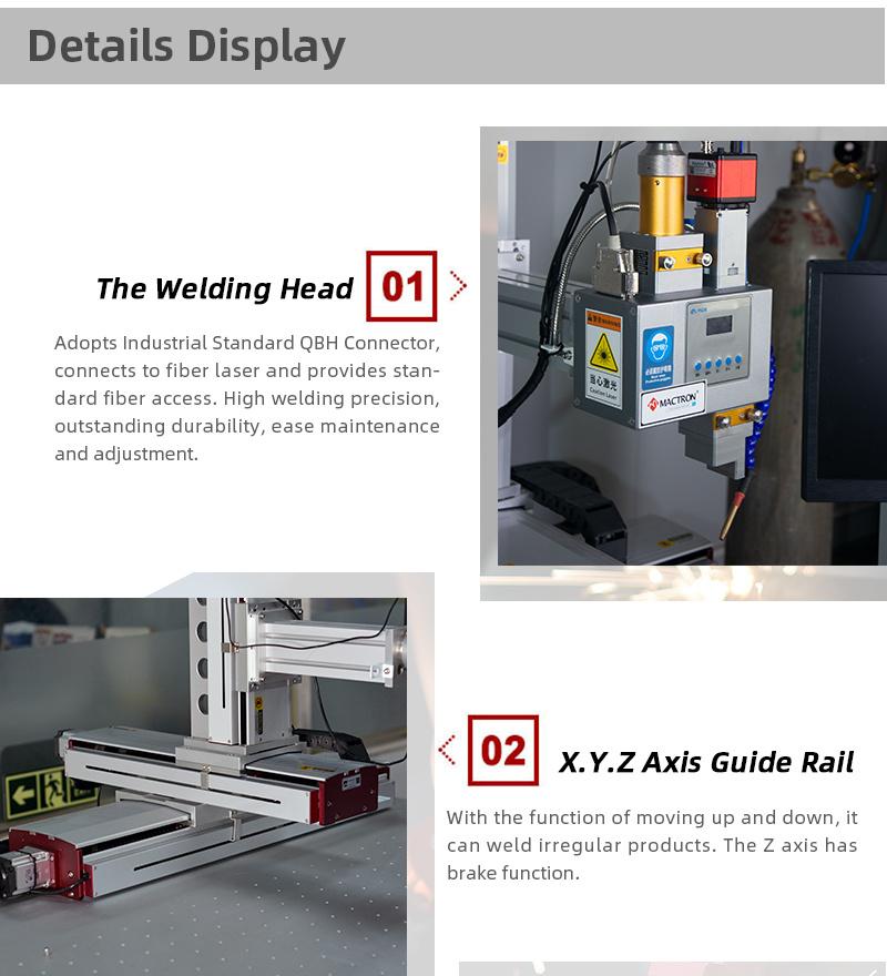 Iron Steel 1000 Watt Welder Lithium Battery Fiber Laser Welding Machine