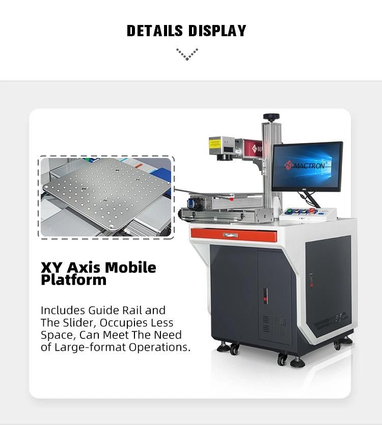 Fiber Laser Marking Machine with Xy Axis Mobile Platform