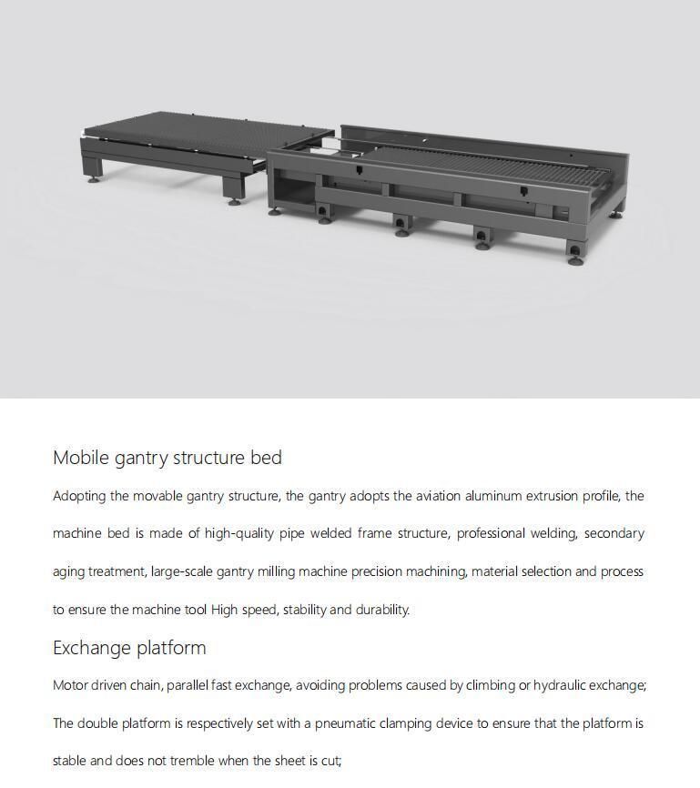 CNC Fiber Laser Cutting Cutter Machine for Metal Steel Aluminum