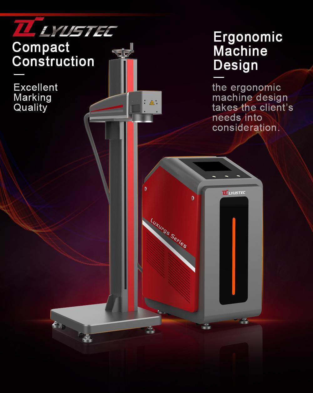 Fly Laser Marking Machine for PVC Pipe/HDPE Plastic Pipe