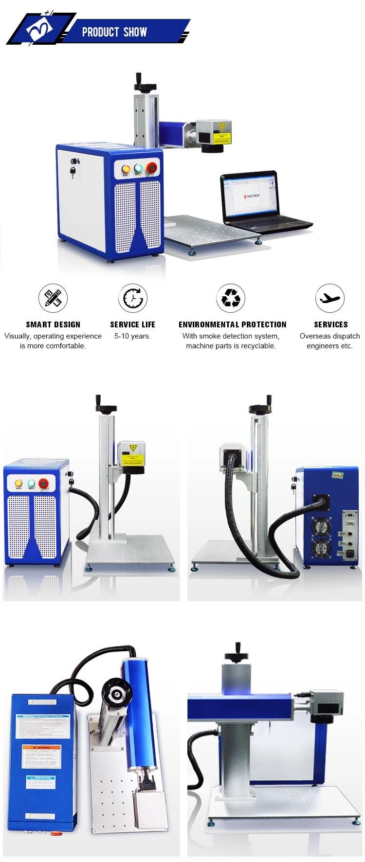 30W Easy Carry Small Fiber Laser Marking Machine for Metal
