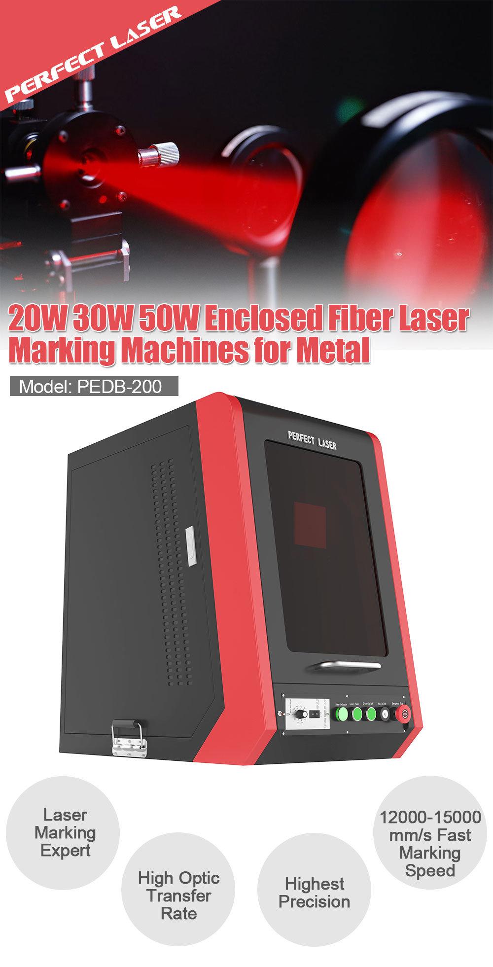 Portable Enclosure Fiber Laser Iron Copper Marking Machine